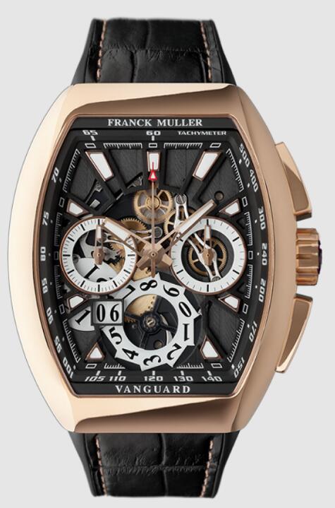 Franck Muller VANGUARD GRANDE DATE V45CCGDSQT 5NNR Replica Watch